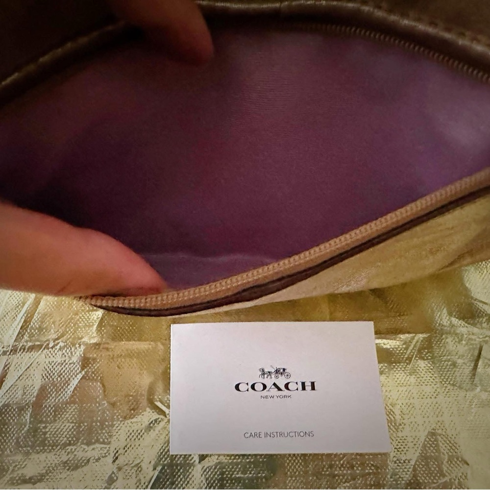 Vintage Y2K Coach Gold Women's Clutch wallet Bag ❌70% OFF SALE❌ - Picture 8 of 10